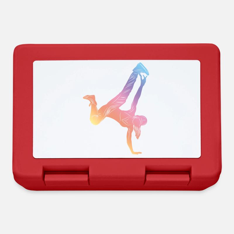 Gymnastic Silhouette - Brotdose - Rot