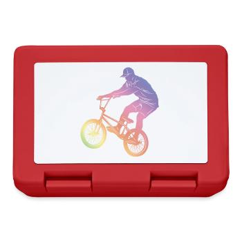 Motocross Silhouette - Lunchbox - red - Front