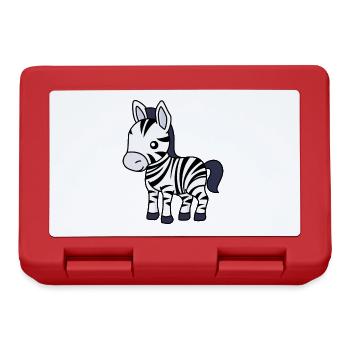 Zebra Comic Animal - Boîte à goûter - rouge - Devant