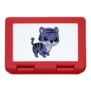 Tiger Comic Animal - Lunchbox - red - Front