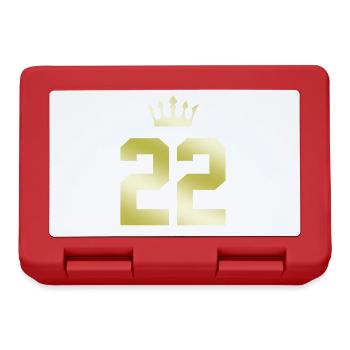 22 Couronne numérique - Boîte à goûter - rouge - Devant