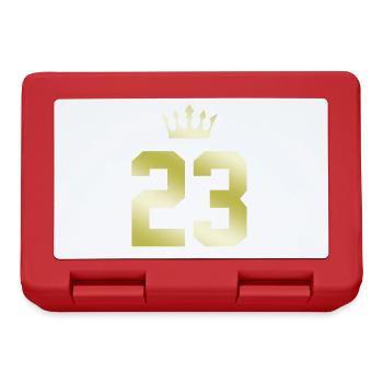 23 Couronne numérique - Boîte à goûter - rouge - Devant