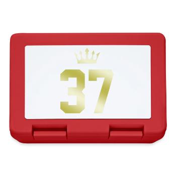 37 Couronne numérique - Boîte à goûter - rouge - Devant