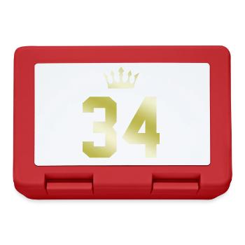 34 Couronne numérique - Boîte à goûter - rouge - Devant