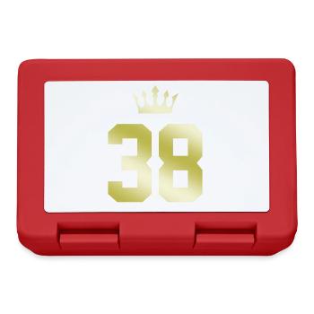 38 Number crown - Lunchbox - red - Front
