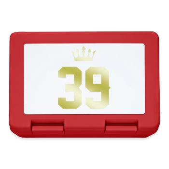39 Number crown - Lunchbox - red - Front