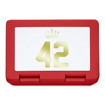 42 Couronne numérique - Boîte à goûter - rouge - Devant