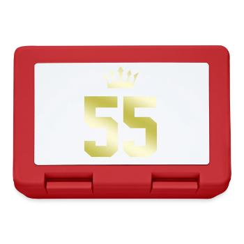 55 Couronne numérique - Boîte à goûter - rouge - Devant