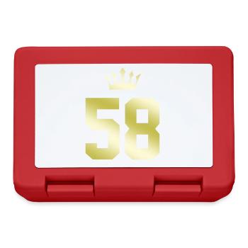 58 Couronne numérique - Boîte à goûter - rouge - Devant
