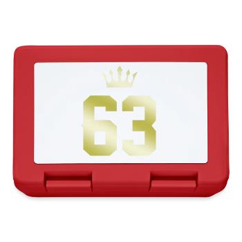 63 Couronne numérique - Boîte à goûter - rouge - Devant