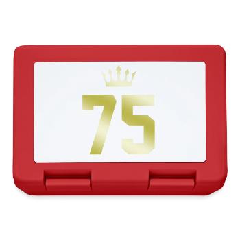 75 Couronne numérique - Boîte à goûter - rouge - Devant