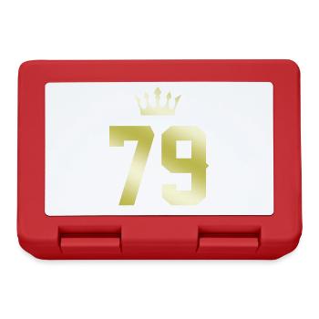 79 Couronne numérique - Boîte à goûter - rouge - Devant