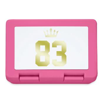 83 Number crown - Lunchbox - pink - Front