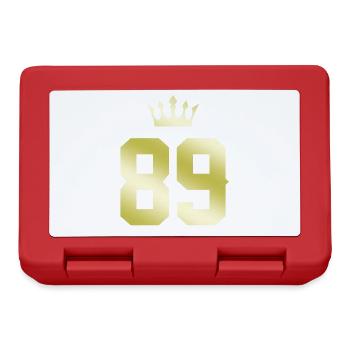 89 Couronne numérique - Boîte à goûter - rouge - Devant