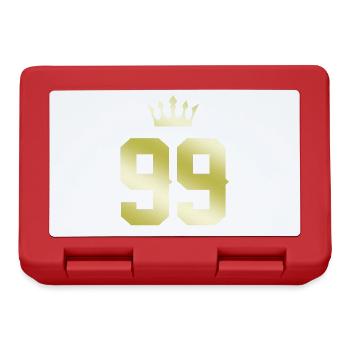 99 Couronne numérique - Boîte à goûter - rouge - Devant