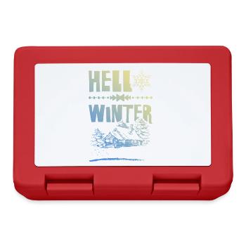 Hello Winter - Lunchbox - red - Front
