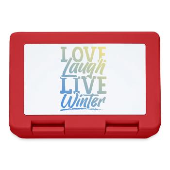 Love Live Winter - Brotdose - Rot - Vorne