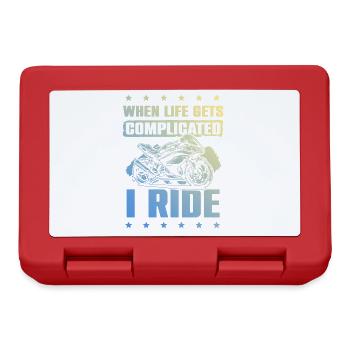 motorrad Bike - Brotdose - Rot - Vorne