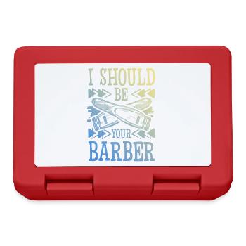 Coiffeur de barbier - Boîte à goûter - rouge - Devant