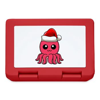 Octopus Comic Christmas - Lunchbox - red - Front