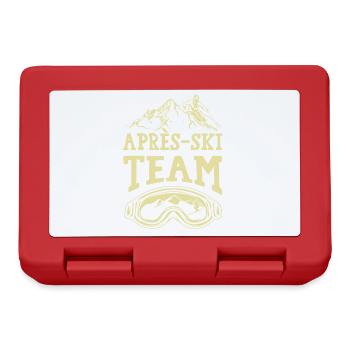 Après Ski Team - Brotdose - Rot - Vorne