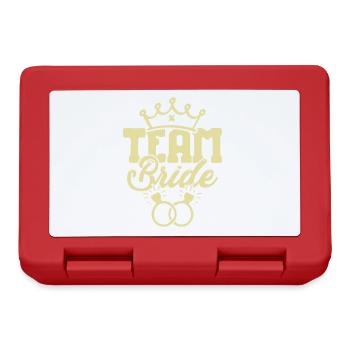 Team Bride - Lunchbox - red - Front
