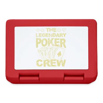 Poker Crew - Brotdose - Rot - Vorne
