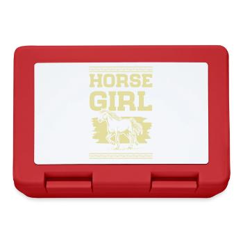 Horse Girl - Lunchbox - red - Front
