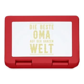 Meilleure grand-mère du monde - Boîte à goûter - rouge - Devant