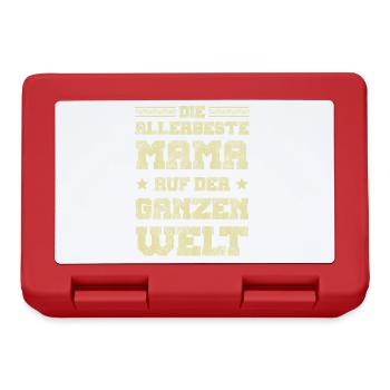 Beste Mama der Welt - Brotdose - Rot - Vorne