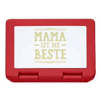 Beste Mama - Brotdose - Rot - Vorne