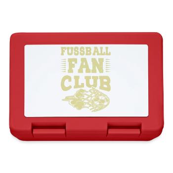 Fussball Fan Club - Brotdose - Rot - Vorne