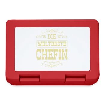 Weltbeste Chefin - Brotdose - Rot - Vorne