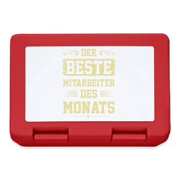 Mitarbeiter des Monats - Brotdose - Rot - Vorne