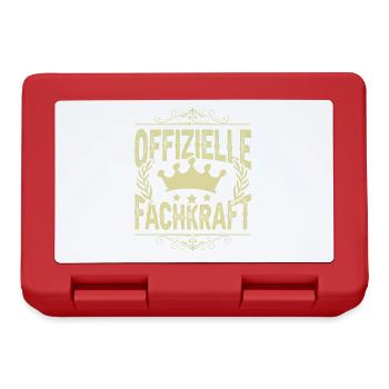Offizielle Fachkraft - Brotdose - Rot - Vorne