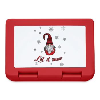 Let it snow - Lunchbox - red - Front