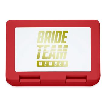 Équipe de la mariée - Boîte à goûter - rouge - Devant