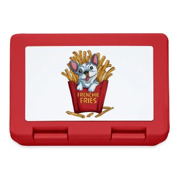 Dog breed French Bulldog French fries dog - Lunchbox - red - Front