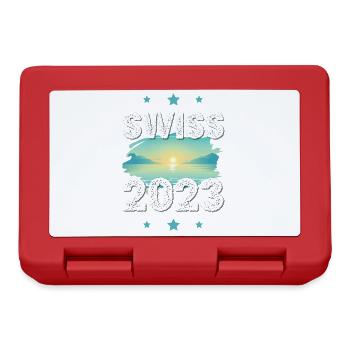 Schweiz 2023 - Brotdose - Rot - Vorne