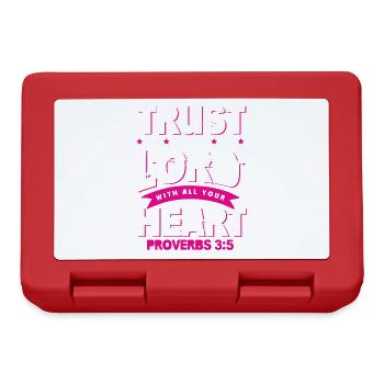 Bible Heart Trust - Boîte à goûter - rouge - Devant