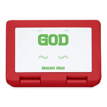 God directs the Bible - Lunchbox - red - Front