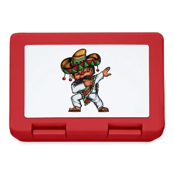Danse mexicaine Mexique Dabbing Pocho Sobrero - Boîte à goûter - rouge - Devant