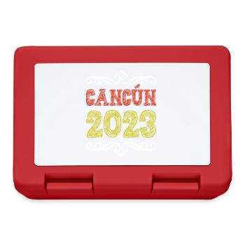 Cancun 2023 - Boîte à goûter - rouge - Devant
