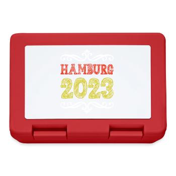 Hamburg 2023 - Brotdose - Rot - Vorne