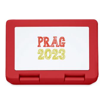 Prag 2023 - Brotdose - Rot - Vorne