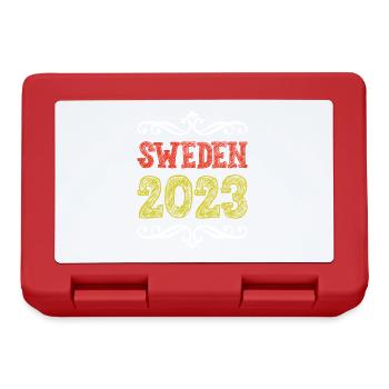 Suède 2023 - Boîte à goûter - rouge - Devant