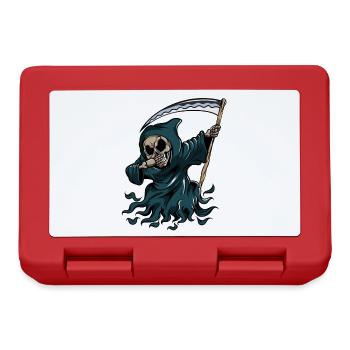 Grim Reaper Pumpkin Glowing Halloween Dabbing - Lunchbox - red - Front