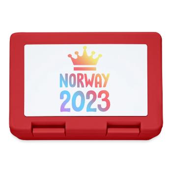 Norway 2023 Krone - Brotdose - Rot - Vorne