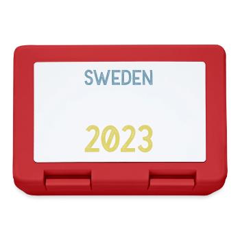 Suède 2023 Couronne - Boîte à goûter - rouge - Devant