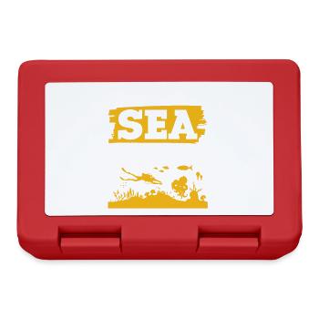 save the ocean spruch - Brotdose - Rot - Vorne